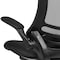 Flash Furniture Black Mesh Swivel Ergonomic Task Chairs, 5PK 5-BL-X-5M-BK-GG - alternate 7